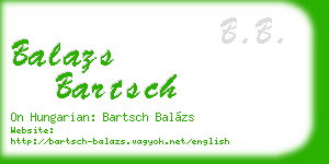 balazs bartsch business card
